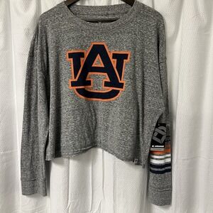 NEW Auburn Tigers Womens Pullover Cropped Sweatshirt Soft Feel NCAA Size XL‎